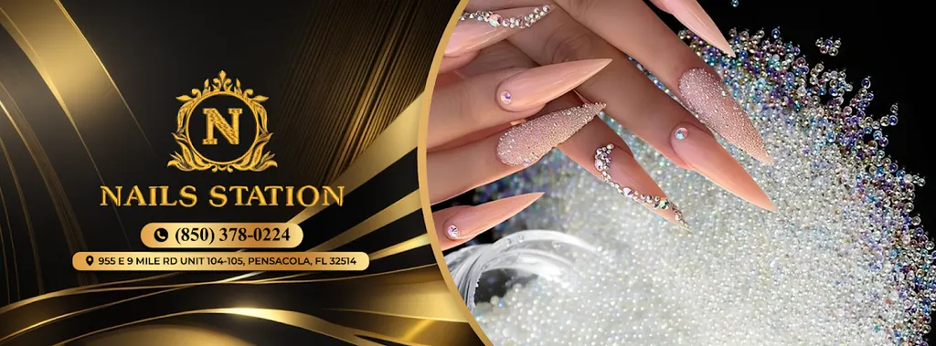 Nails Station(10% off all services show coupon) — Nail salon in Pensacola